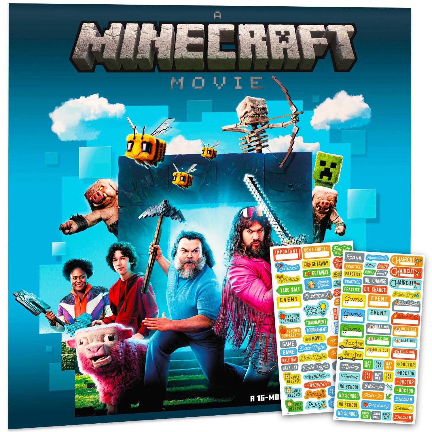 Amazon | マインクラフト映画カレンダー 2026 - デラックス2026年